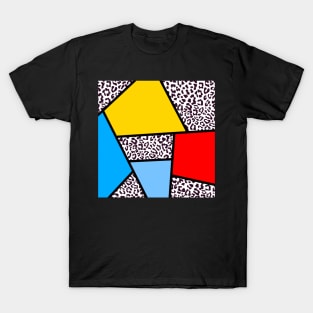 Abstract, Geometric Leopard Print T-Shirt